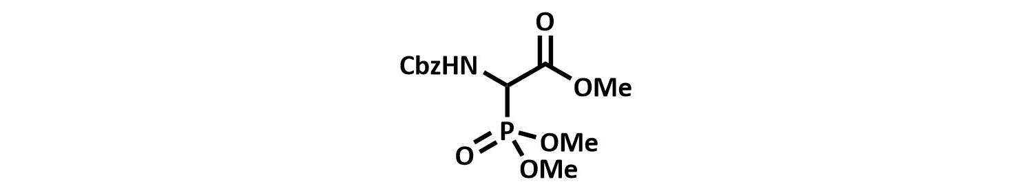 Abstract image for Preparation of Horner-Wadsworth-Emmons Reagent: Methyl 2-Benzyloxycarbonylamino-2-(dimethoxyphosphinyl)-acetate